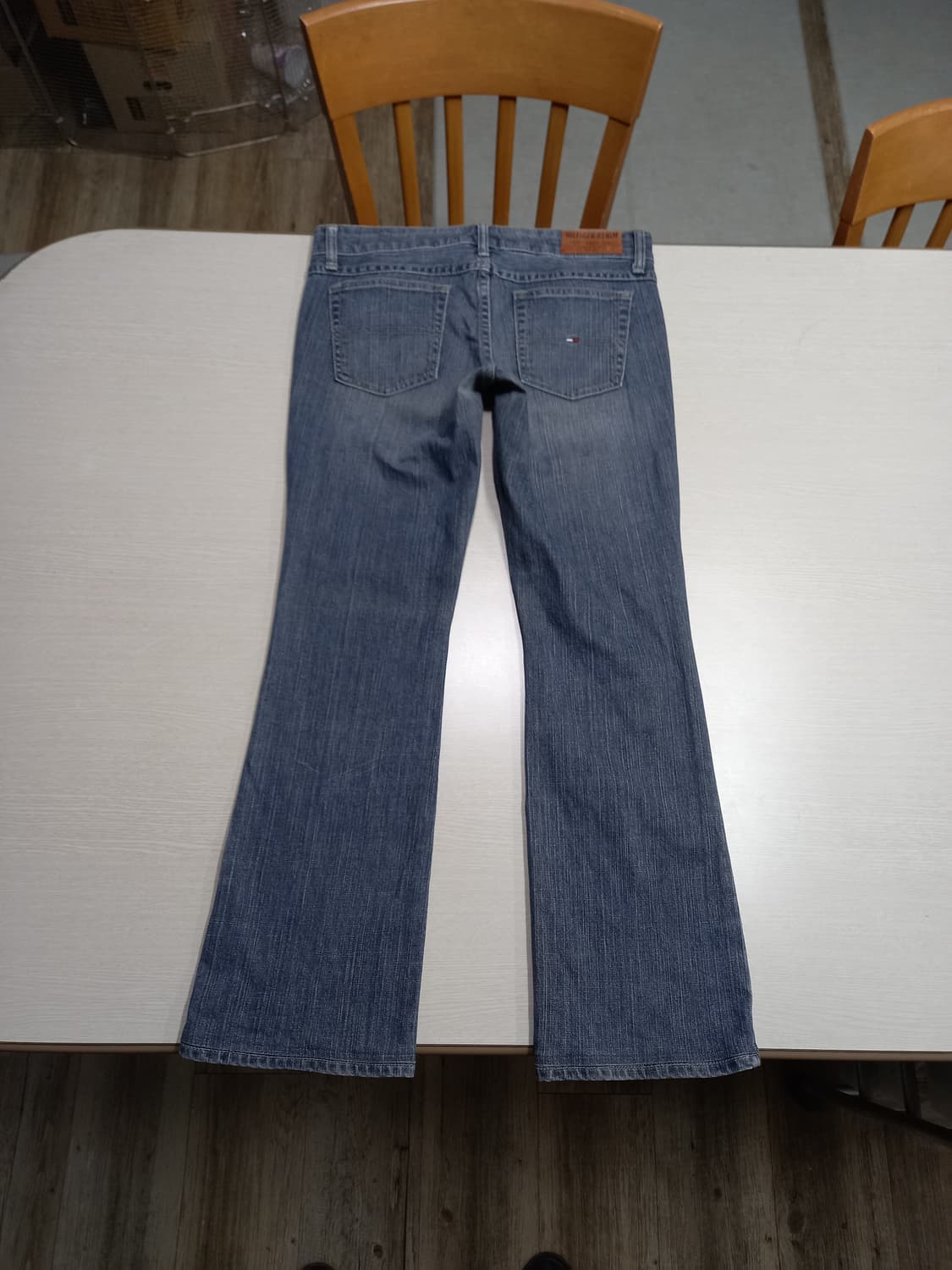 28 HILFIGER 골반 워싱 스판 부츠컷 청회색 28-900 상품이미지2