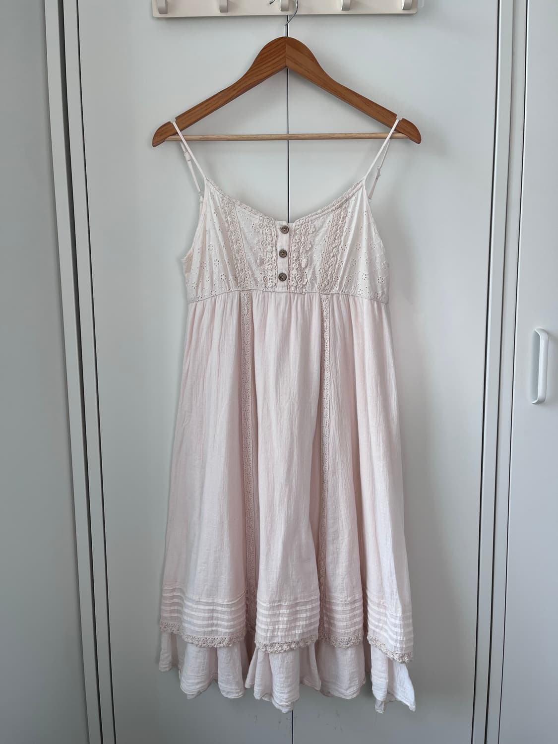 Vintage 펀칭 레이어드 나시 원피스 상품이미지4