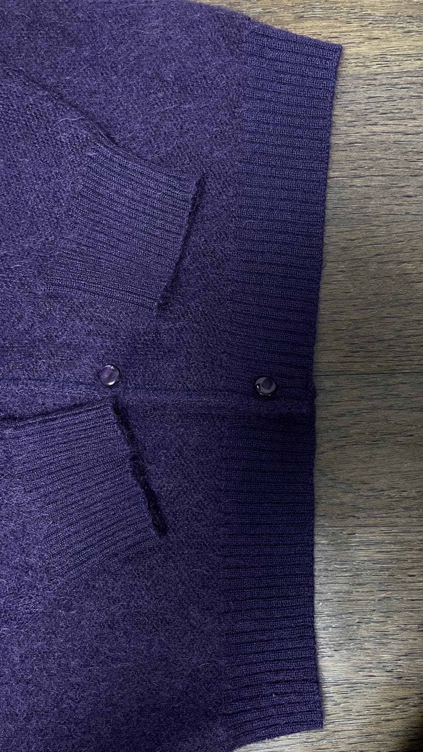 니들스 모헤어 가디건 퍼플 XL 상품이미지5
