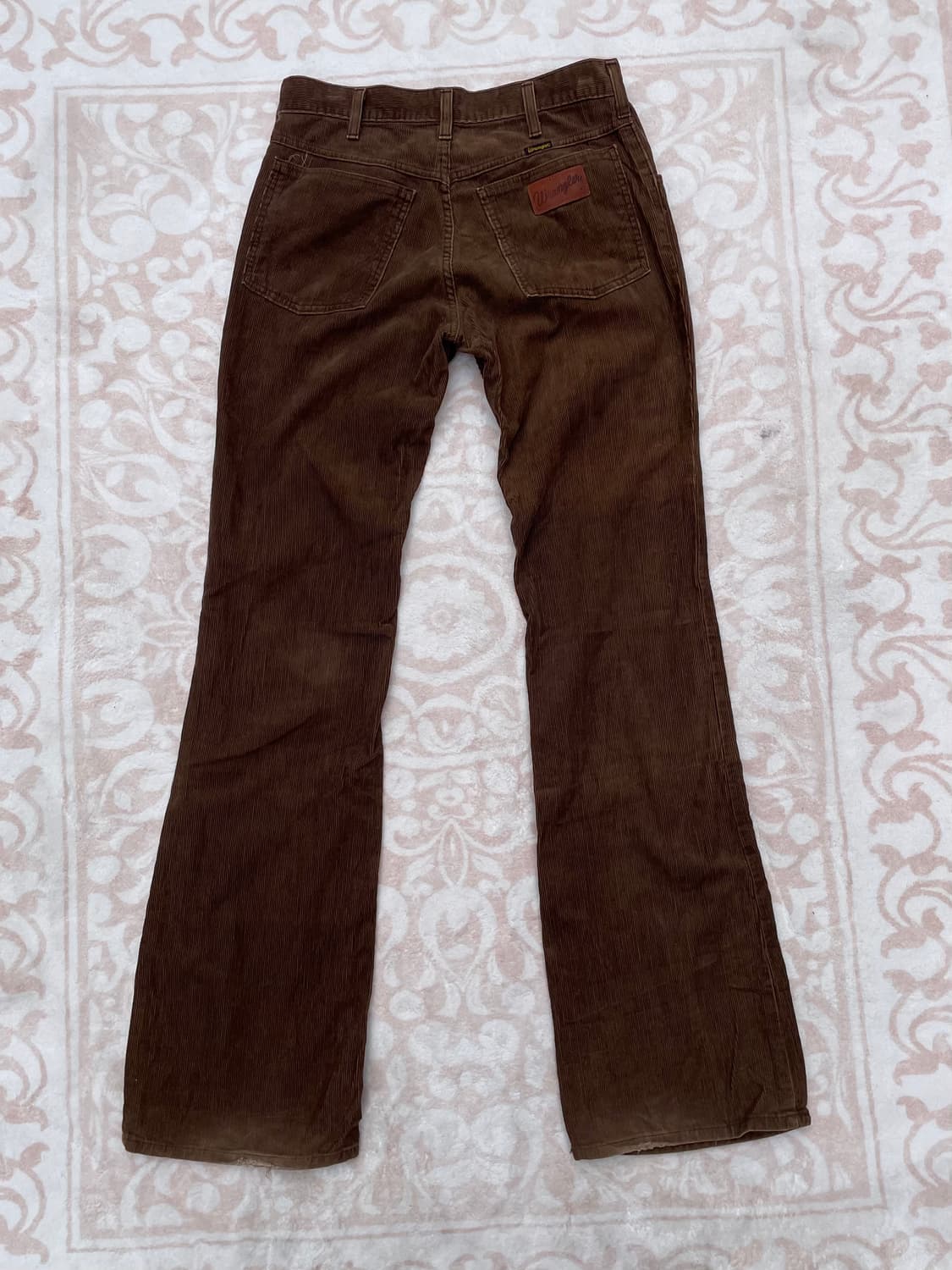 랭글러 브라운 코듀로이 웨스턴 부츠컷 상품이미지1