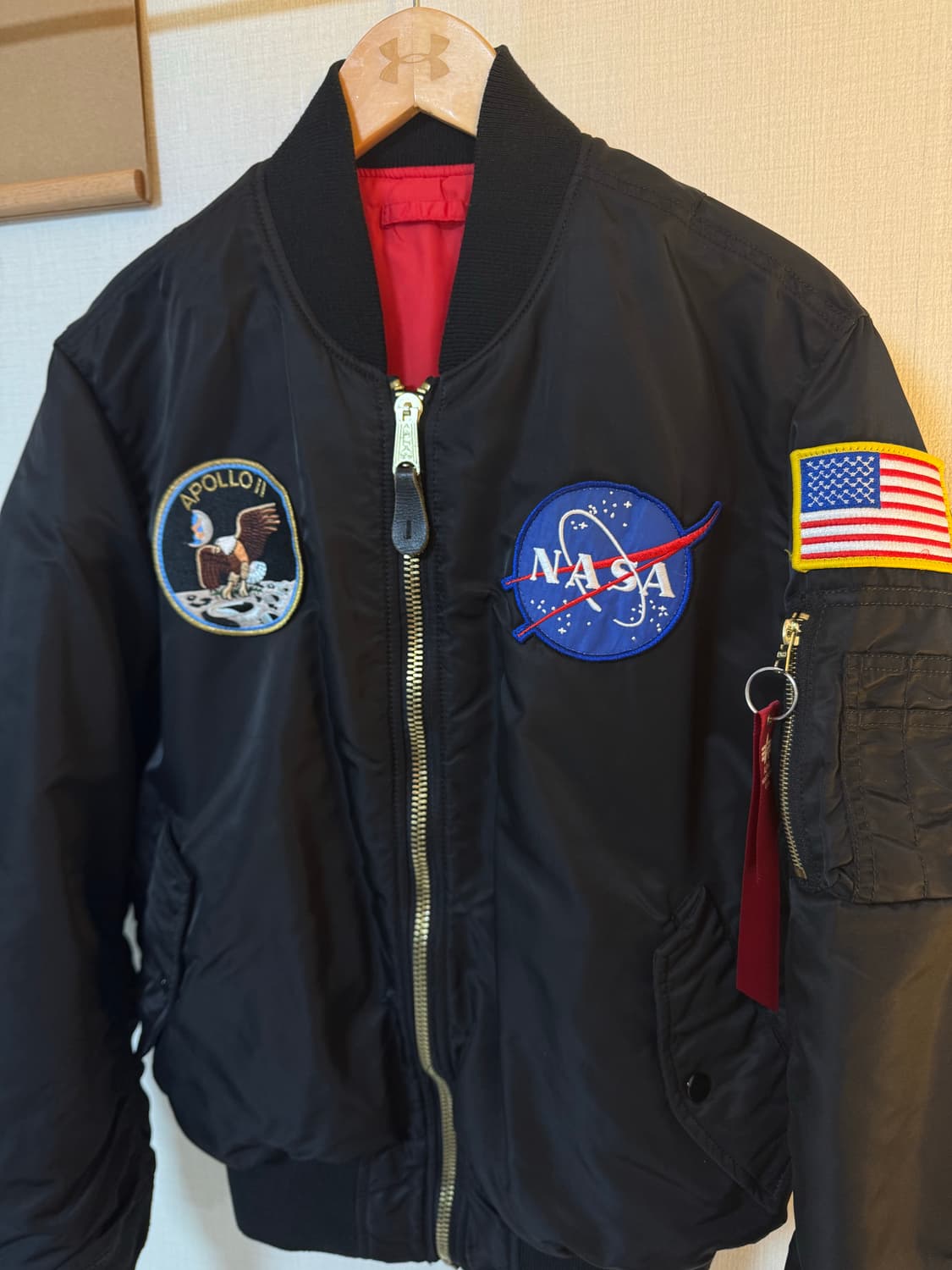 [M]알파인더스트리 NASA 아폴로 MA-1 리버시블 자켓 상품이미지2