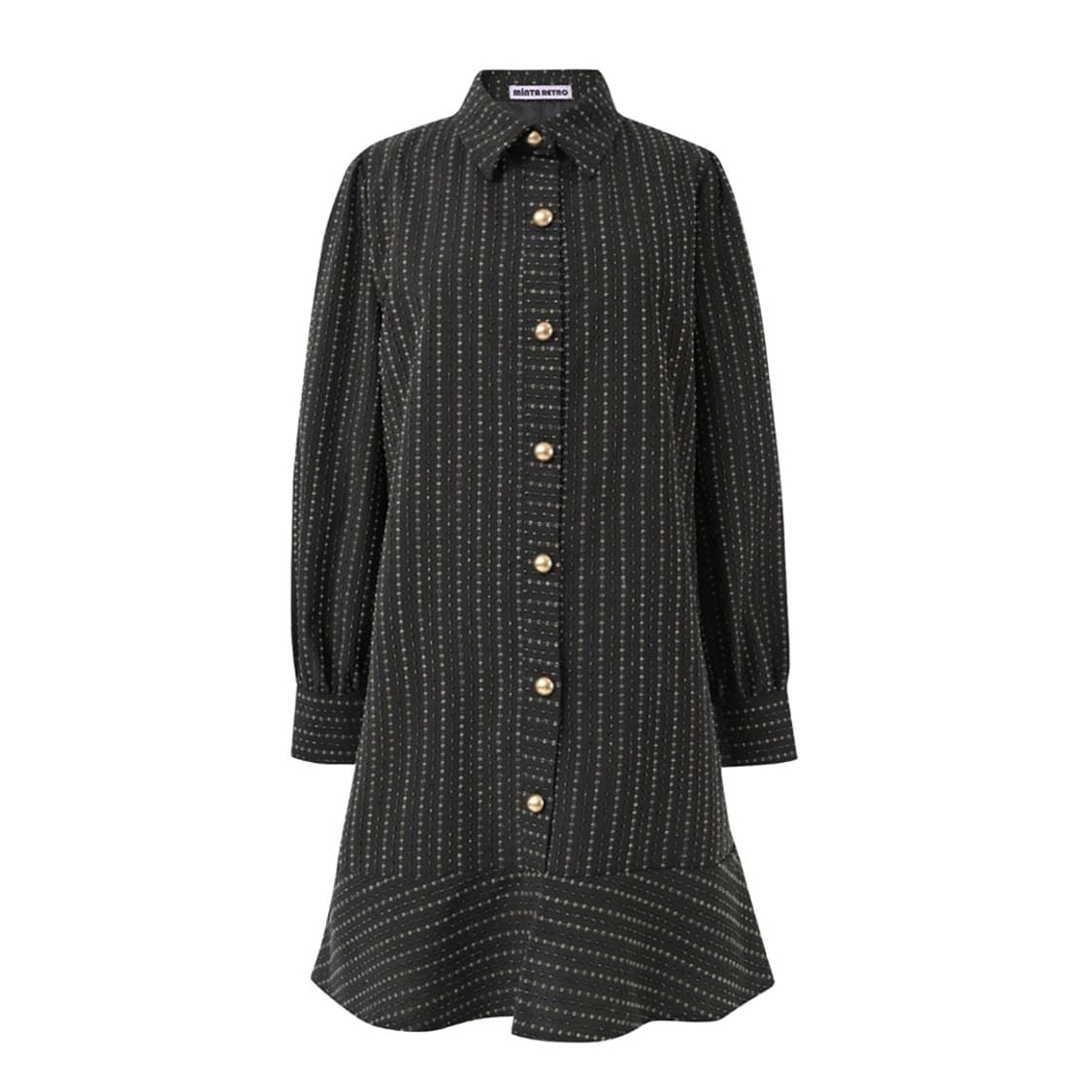 민타레트로(MINTA RETRO) 골드버튼 원피스 55 새상품 상품이미지1