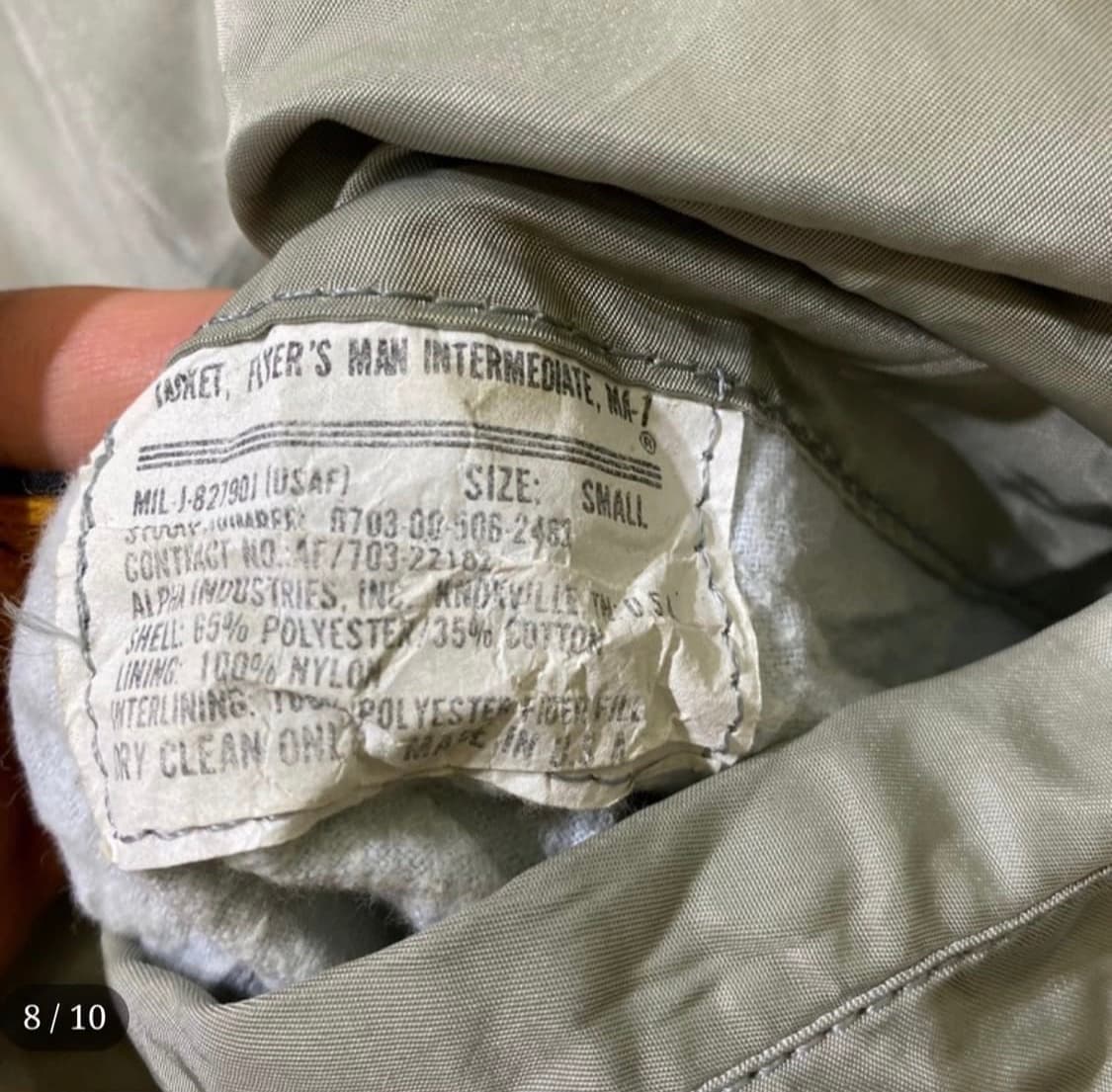 80s usaf 알파인더스트리 항공점퍼 상품이미지2