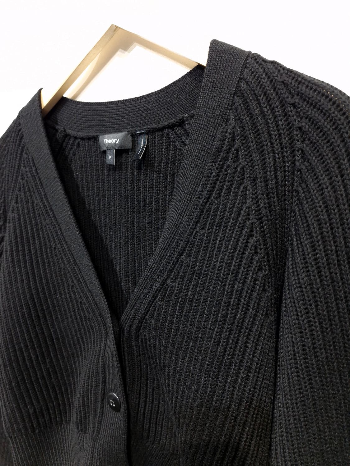 Theory 띠어리 메리노울 골지 크롭 가디건 상품이미지3