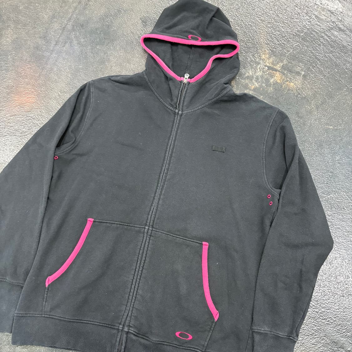 (95)오클리핑크핑거홀후드집업 상품이미지3