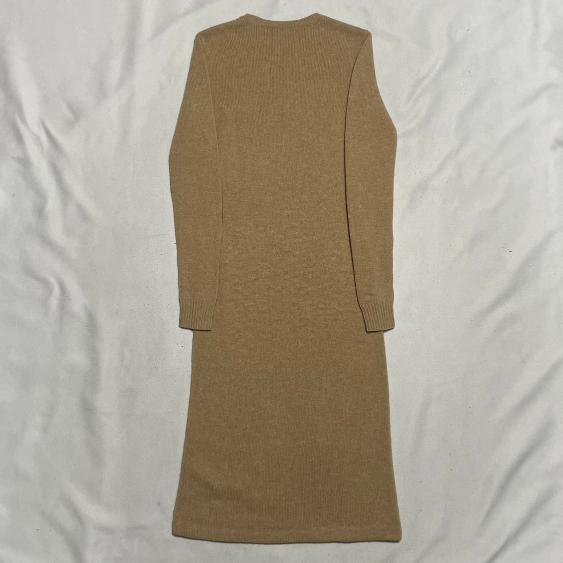 XS 폴로랄프로렌 울 캐시미어 베이지 니트 롱 원피스 상품이미지3