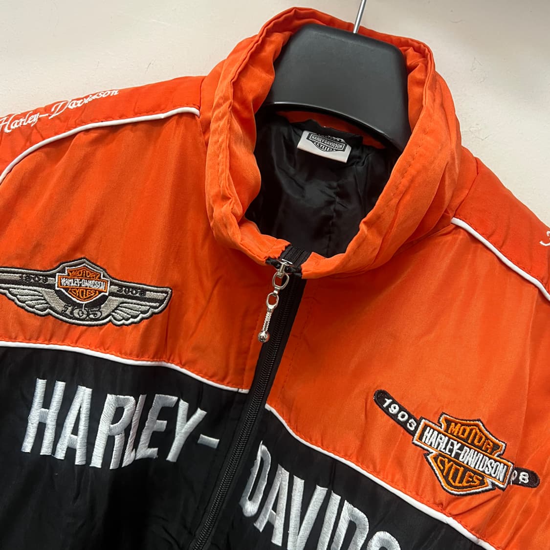 VTG 할리 데이비슨 레이싱 점퍼 자켓 XL 상품이미지4