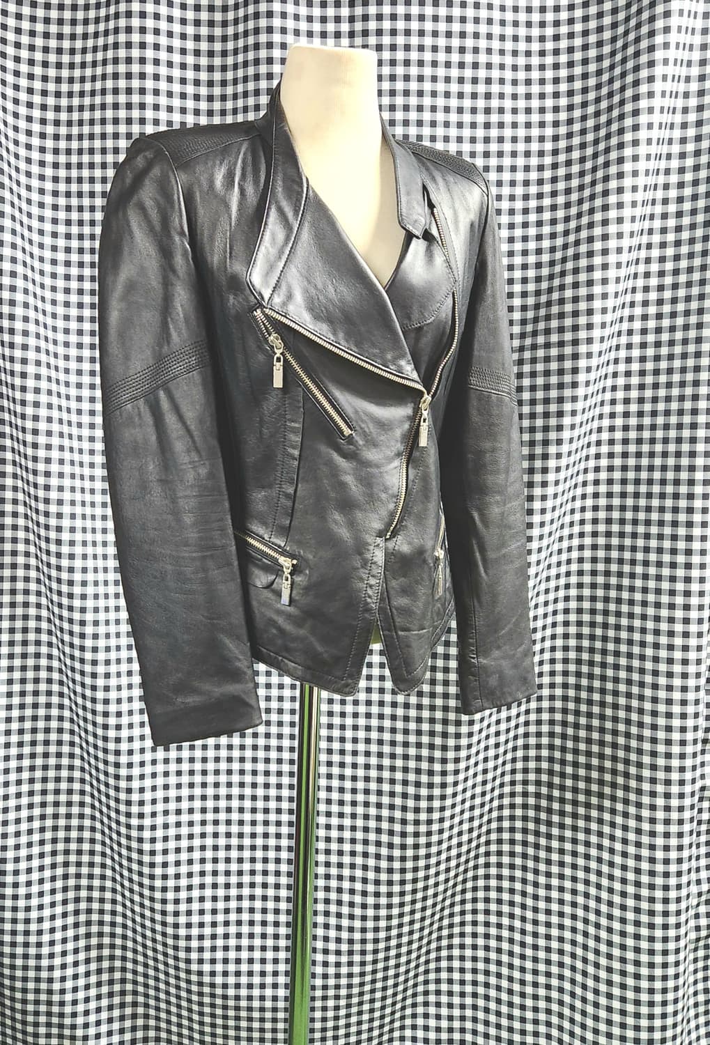 리얼 양가죽 슬림 라이더 | 핏 미친 블랙 자켓 상품이미지2
