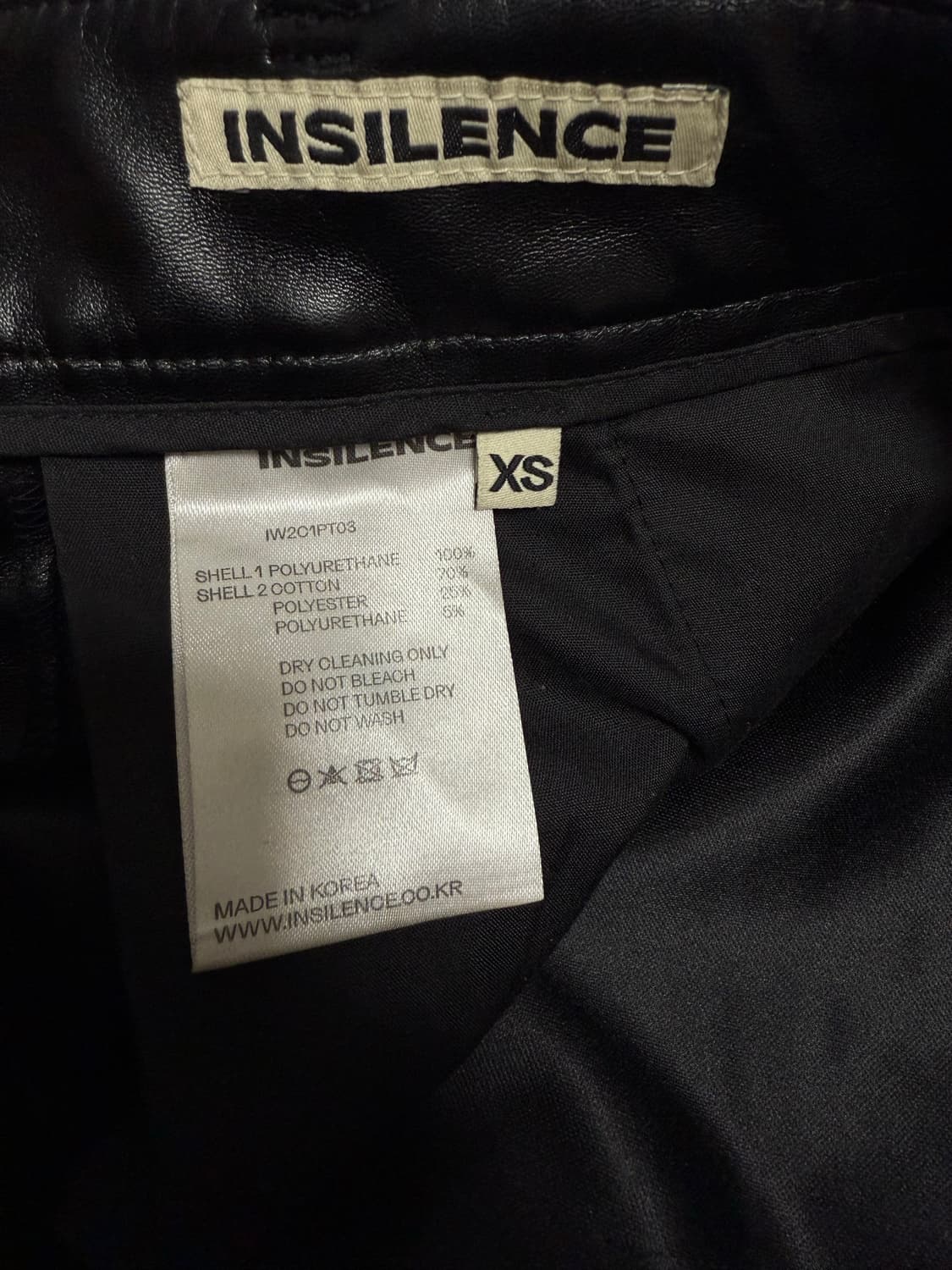 insilence 가죽팬츠  상품이미지2