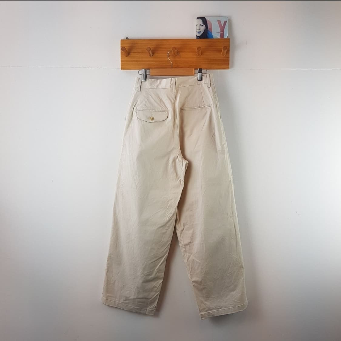 프론트 택 세미 와이드 팬츠 상품이미지4