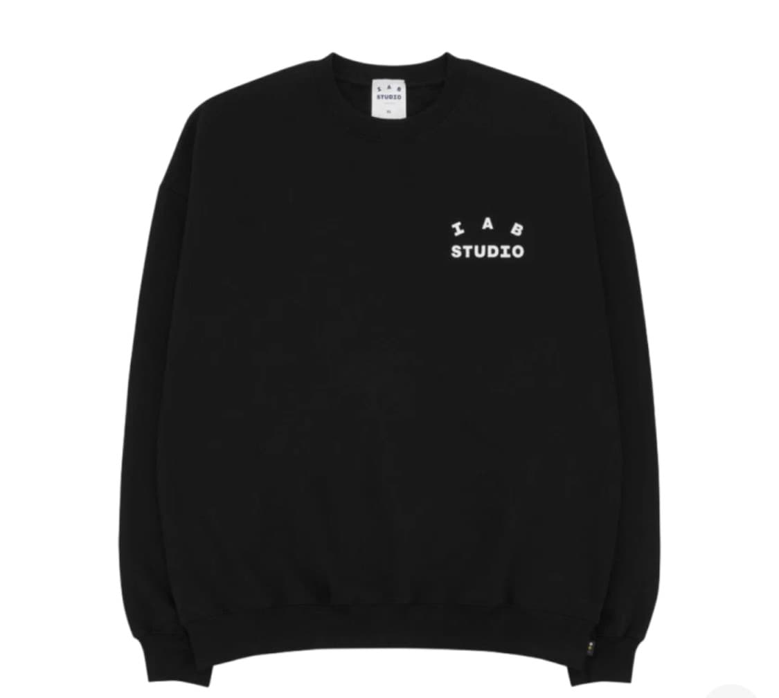 XXL , 미시착 새상품) 아이앱 스튜디오 스웨트셔츠 블랙  상품이미지2