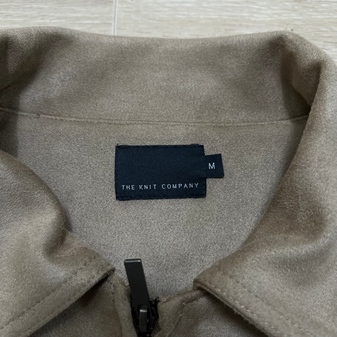 더니트컴퍼니 스웨이드 가죽 블루종 자켓 [베이지] M/95 상품이미지4