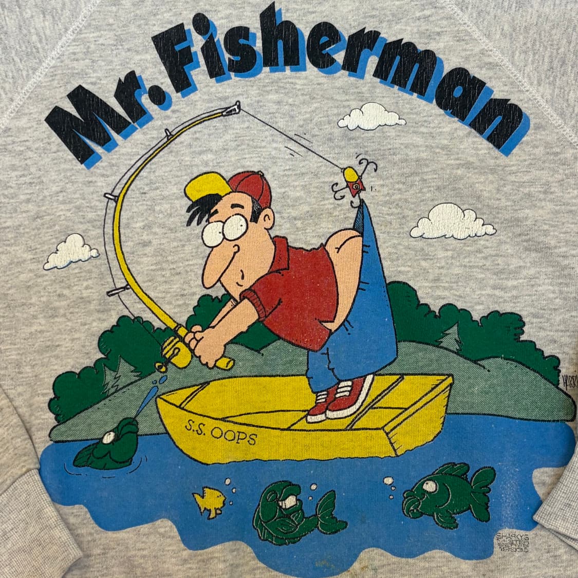 90s USA 미국 빈티지 툴텍스 피셔맨 맨투맨 상품이미지4