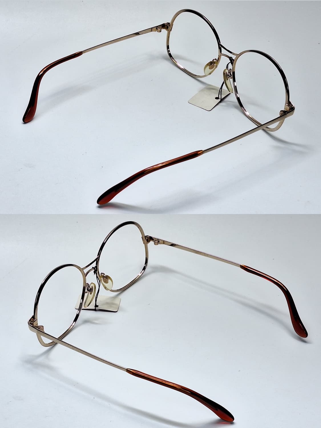 80s 일본제 빈티지 데드스톡/샤르망 210 안경테 52mm 보스턴 골드 상품이미지4