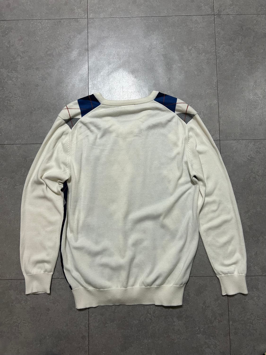 라코스테 아가일 빈티지 코튼 니트  105size   상품이미지6