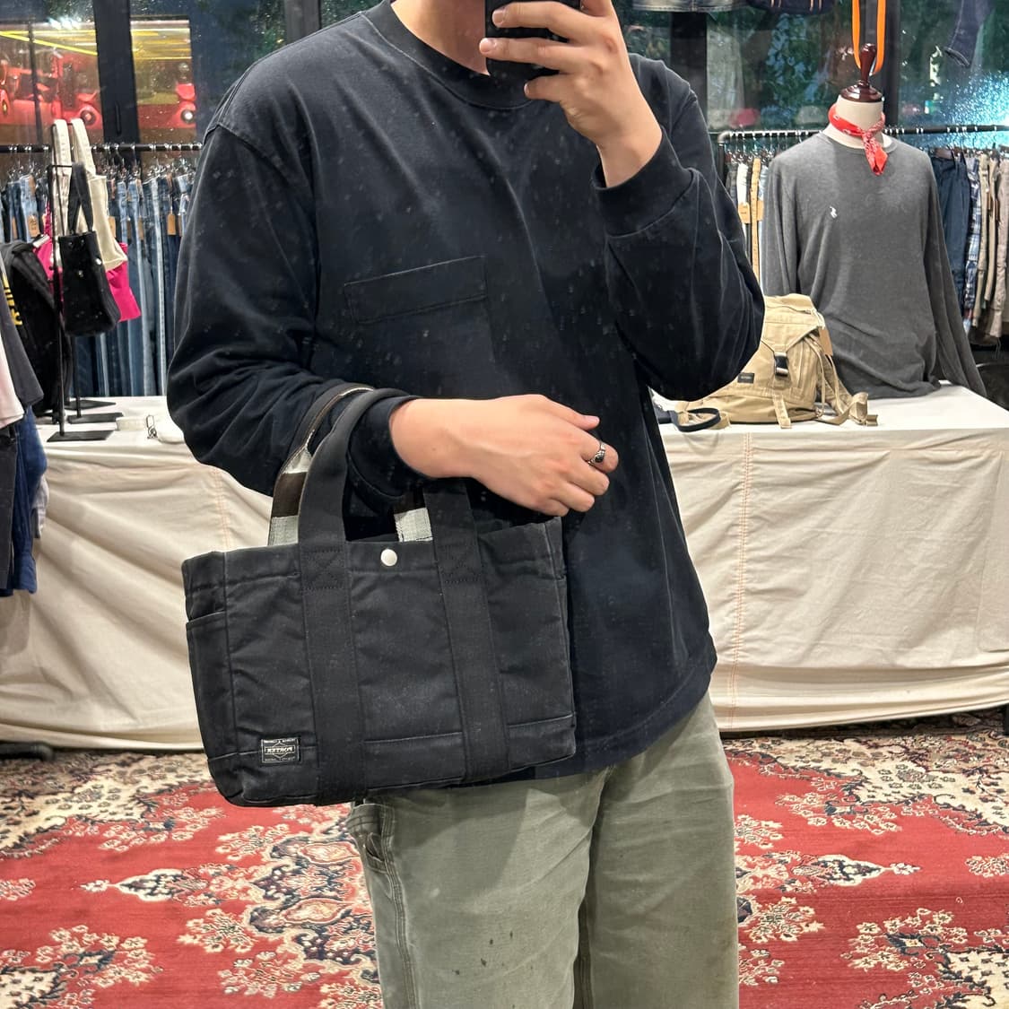 요시다 포터 페인트 토트백 숄더백 가방 에르메스 후루토 상품이미지10