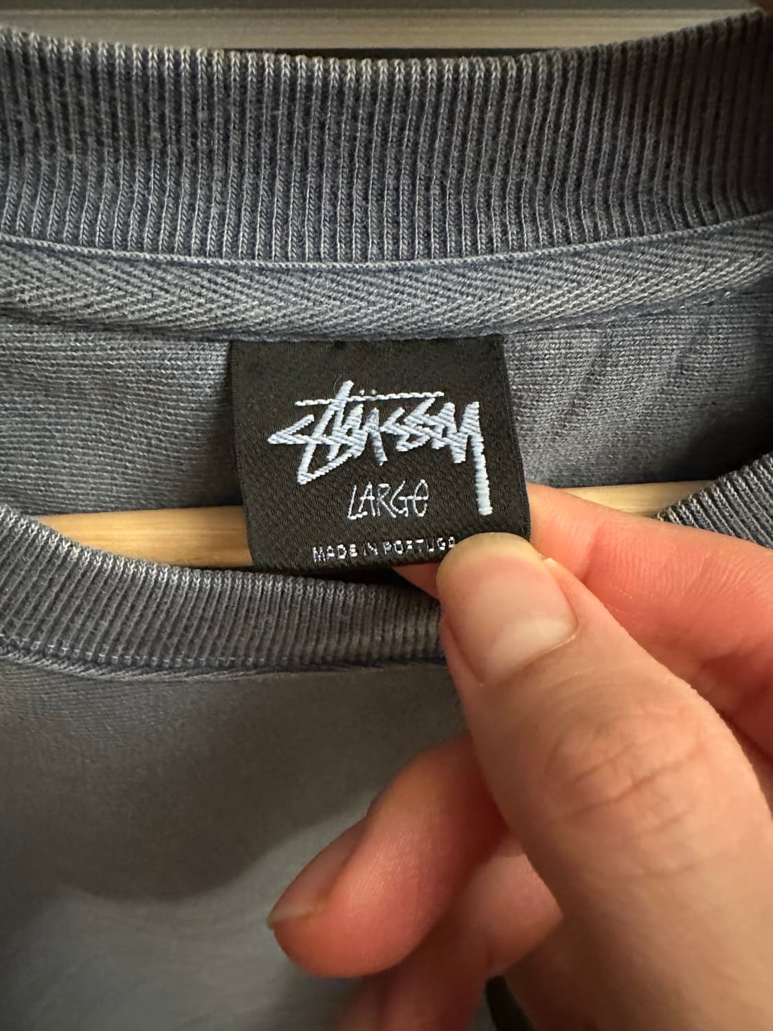 스투시 피그먼트 에잇볼 맨투맨 라지 상품이미지3