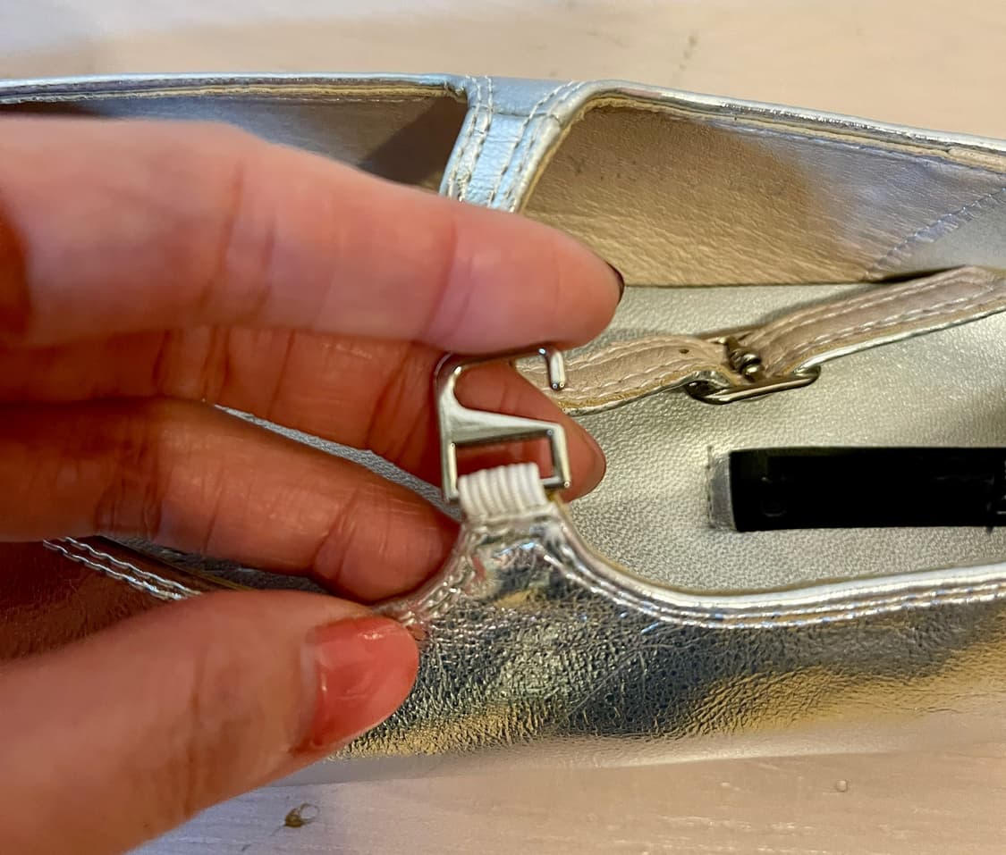 실버 메리제인 플랫 245 사이즈 /실착1회 거의 새 제품 상품이미지5