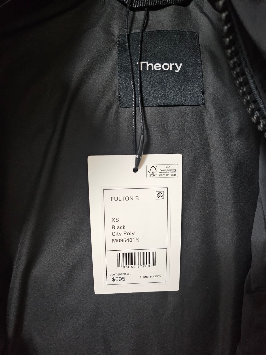 띠어리 롱패딩 블랙 xs(95-슬림100) 상품이미지5