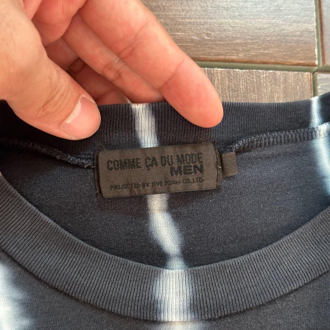 Comme ca du mode men vintage 1/2 tee 상품이미지6