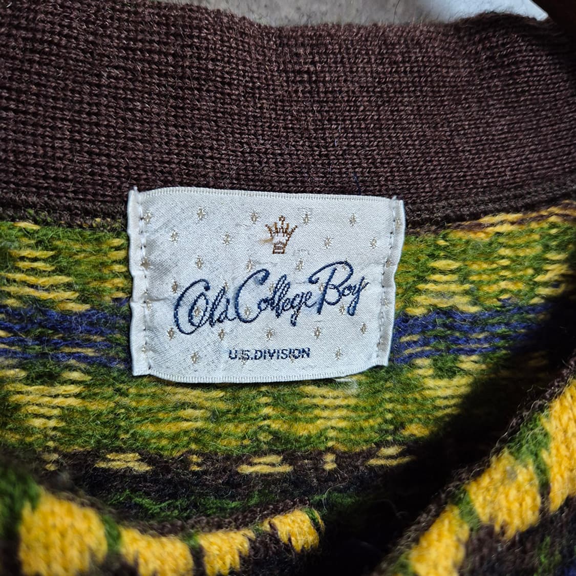 Old College Boy 울 가디건 (Made In Japan) 상품이미지5