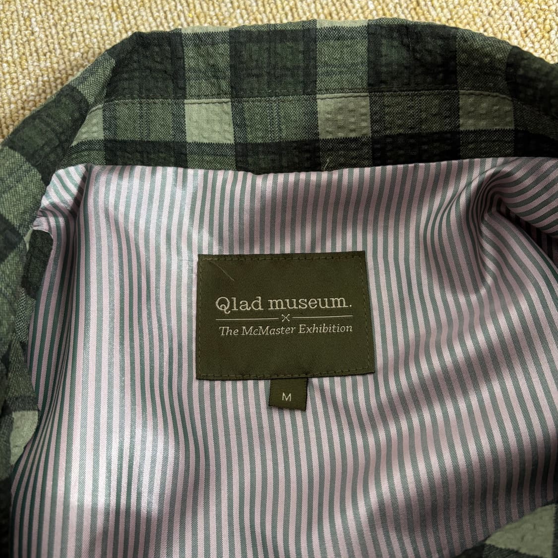 클래드뮤지엄 그린 체크 블루종(M) 상품이미지5