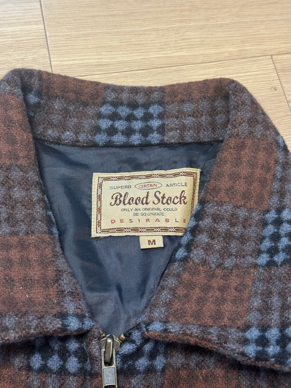 일본 브랜드 블러드 스탁 울 스포츠 자켓 M 상품이미지2