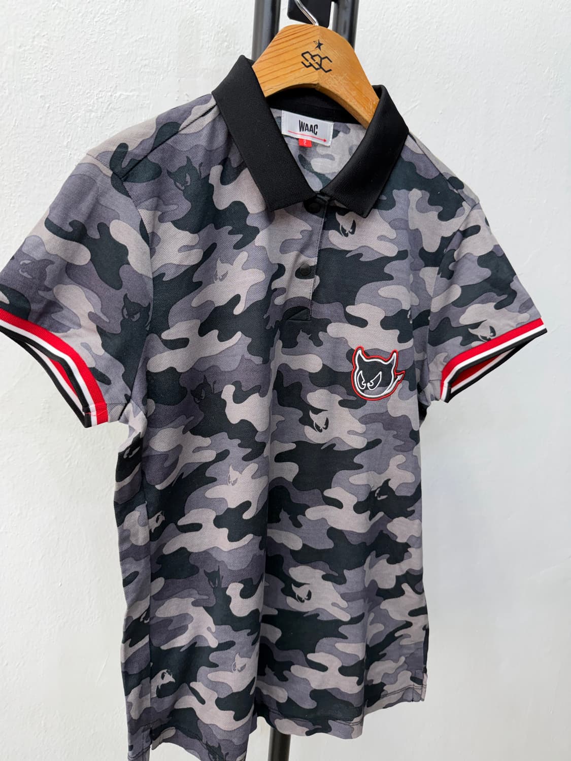 정품) WAAC 왁골프 여성 카모플라주 반팔 폴로티 2 상품이미지2