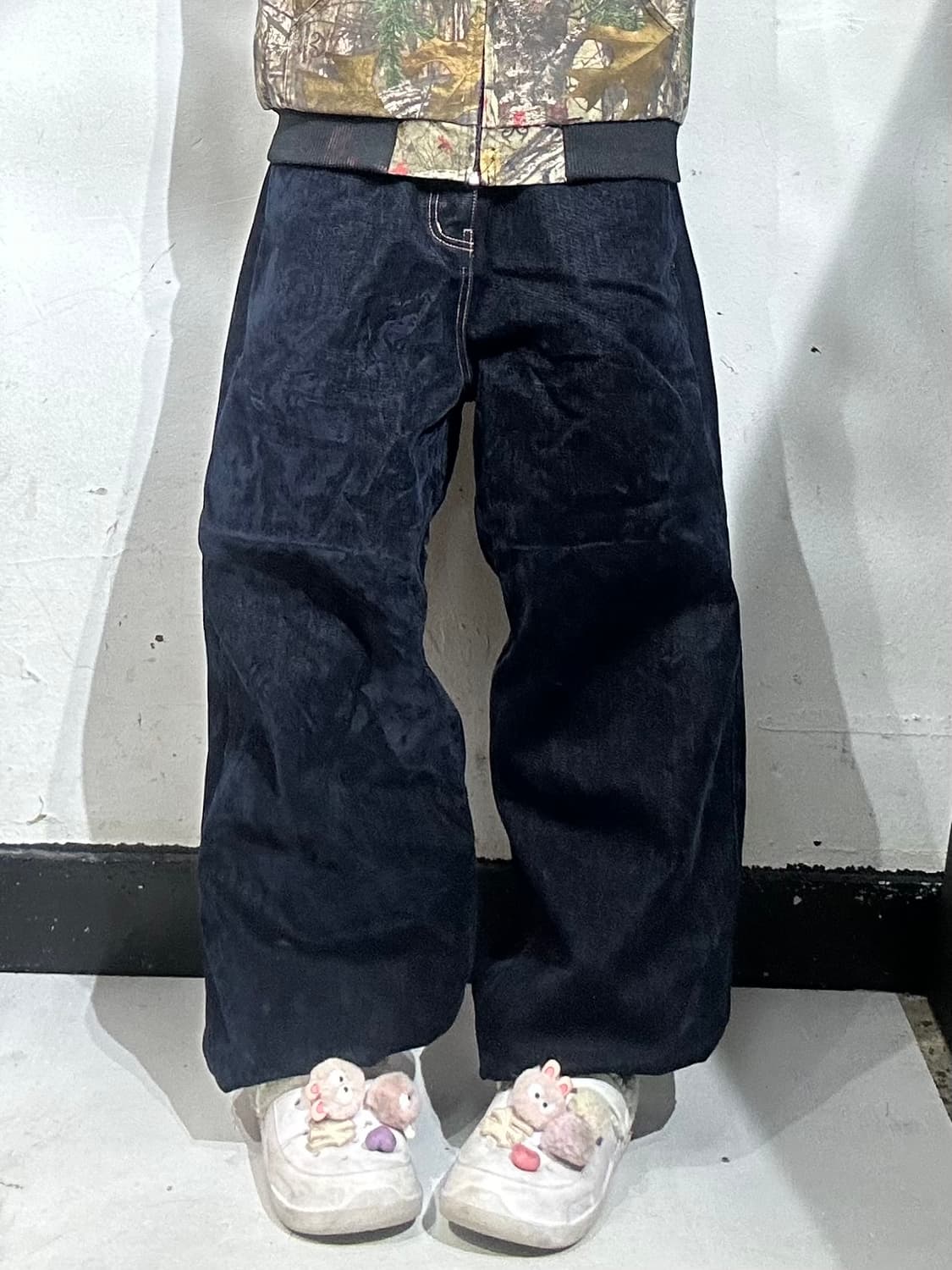 빈티지 MENTO 진청 와이드 벌룬 데님 팬츠 청바지  상품이미지2