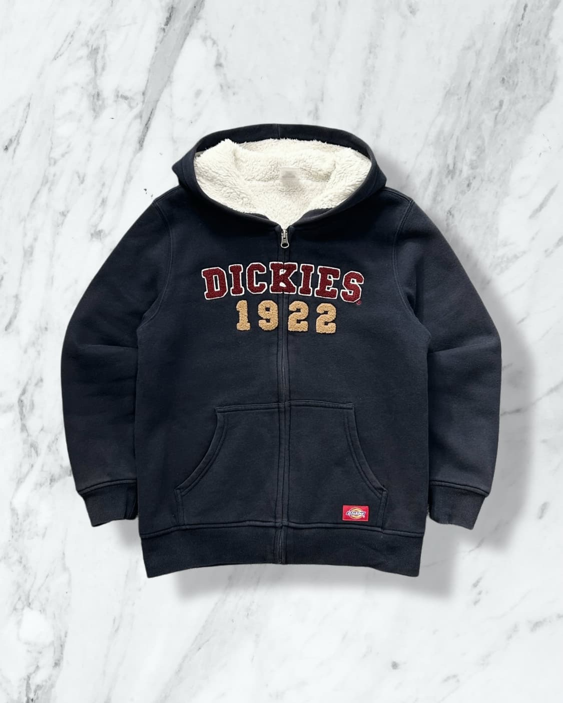 디키즈 1922 스펠로고 쉐르파 후드집업 상품이미지1