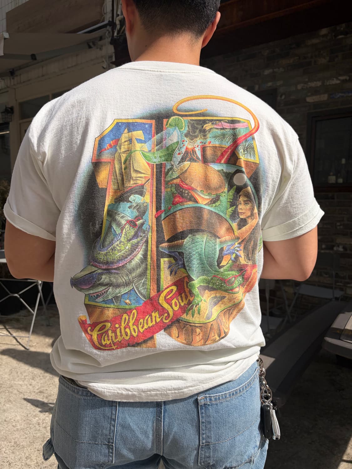 90‘s Jimmy Buffett Caribbean Soul T-sh  상품이미지8