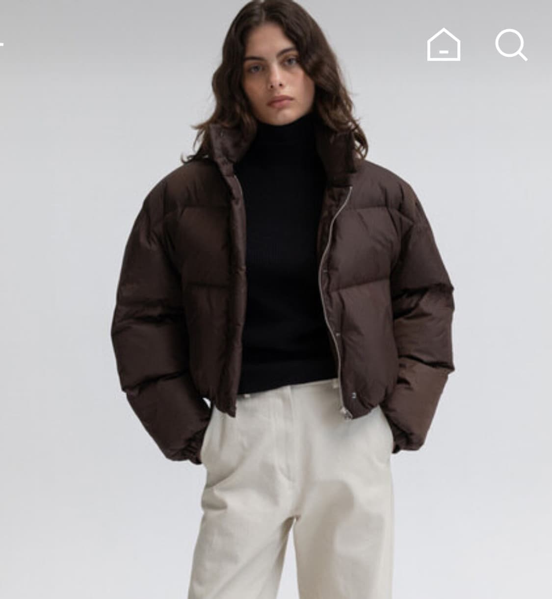 모노하 monoha 클래식 구스 롱 슬리브 패딩 상품이미지1