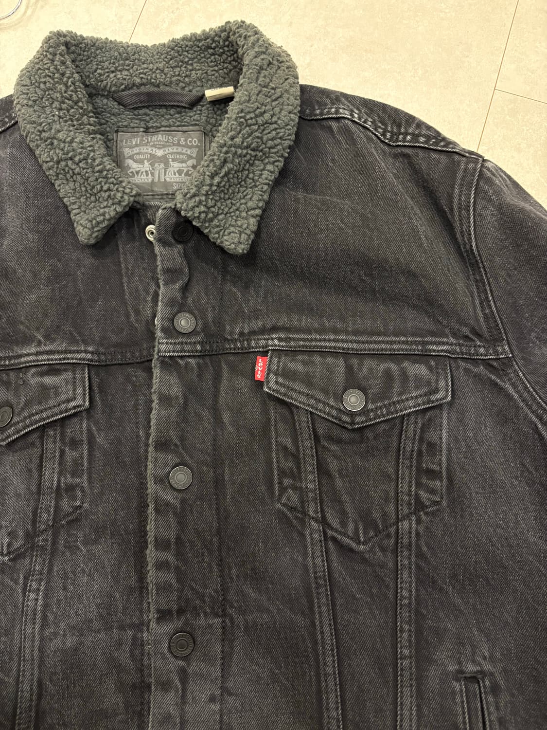 리바이스 쉐르파 데님 트러커 자켓 xl 상품이미지3