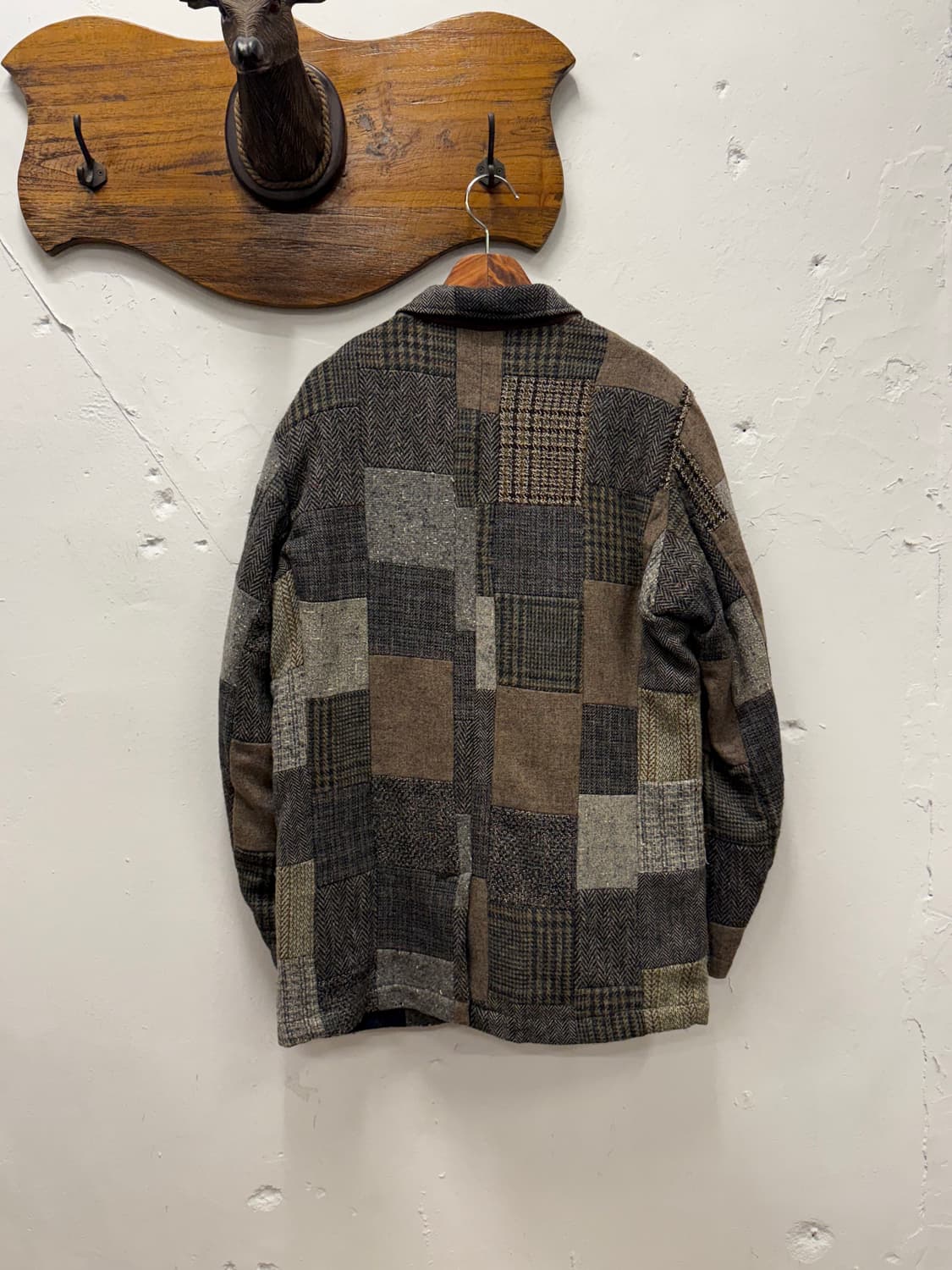 L) BEAMS+ Patchwork Wool Blazer 상품이미지6