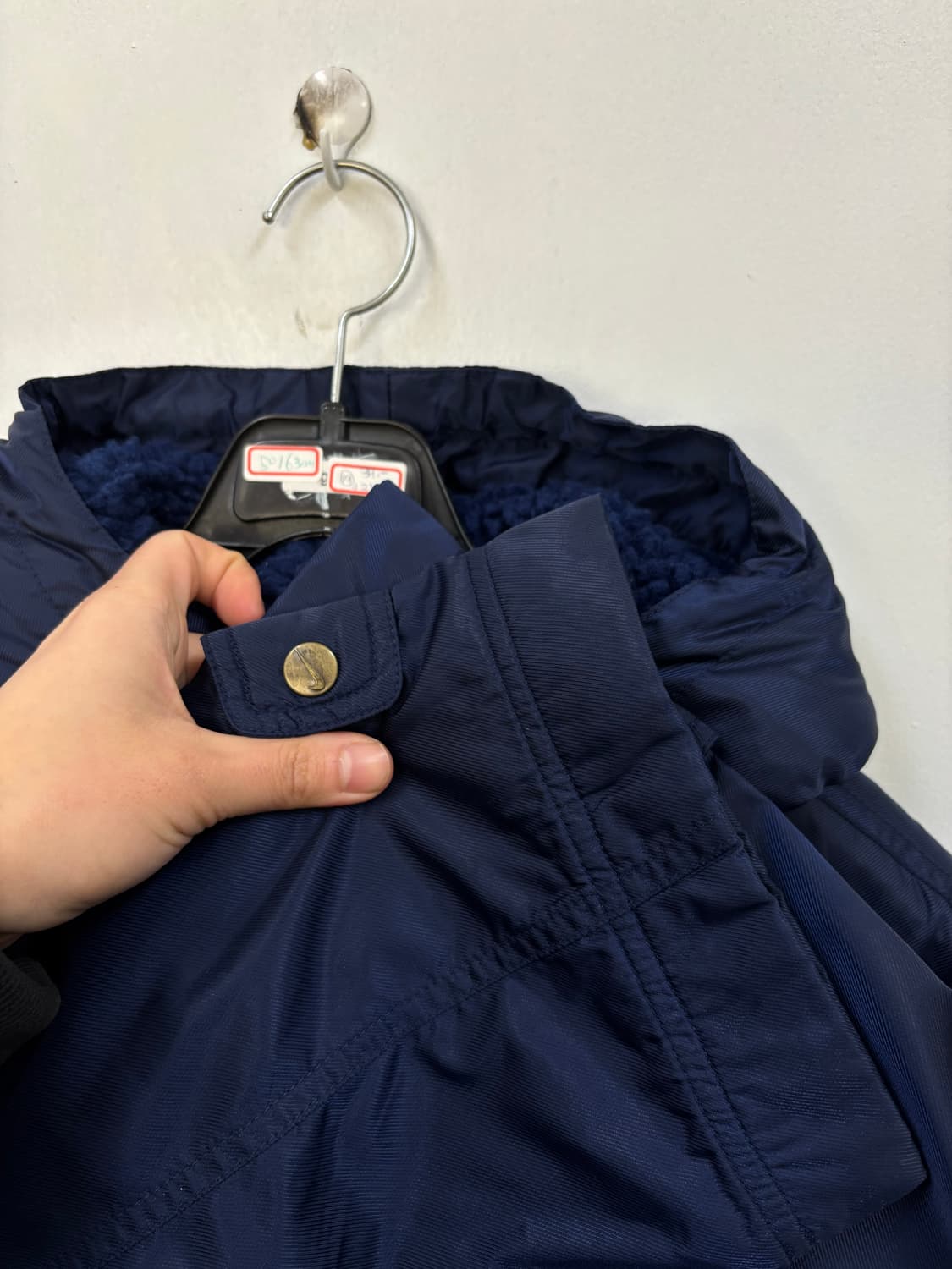 나이키 올드스쿨 양털 롱 후드점퍼 상품이미지4