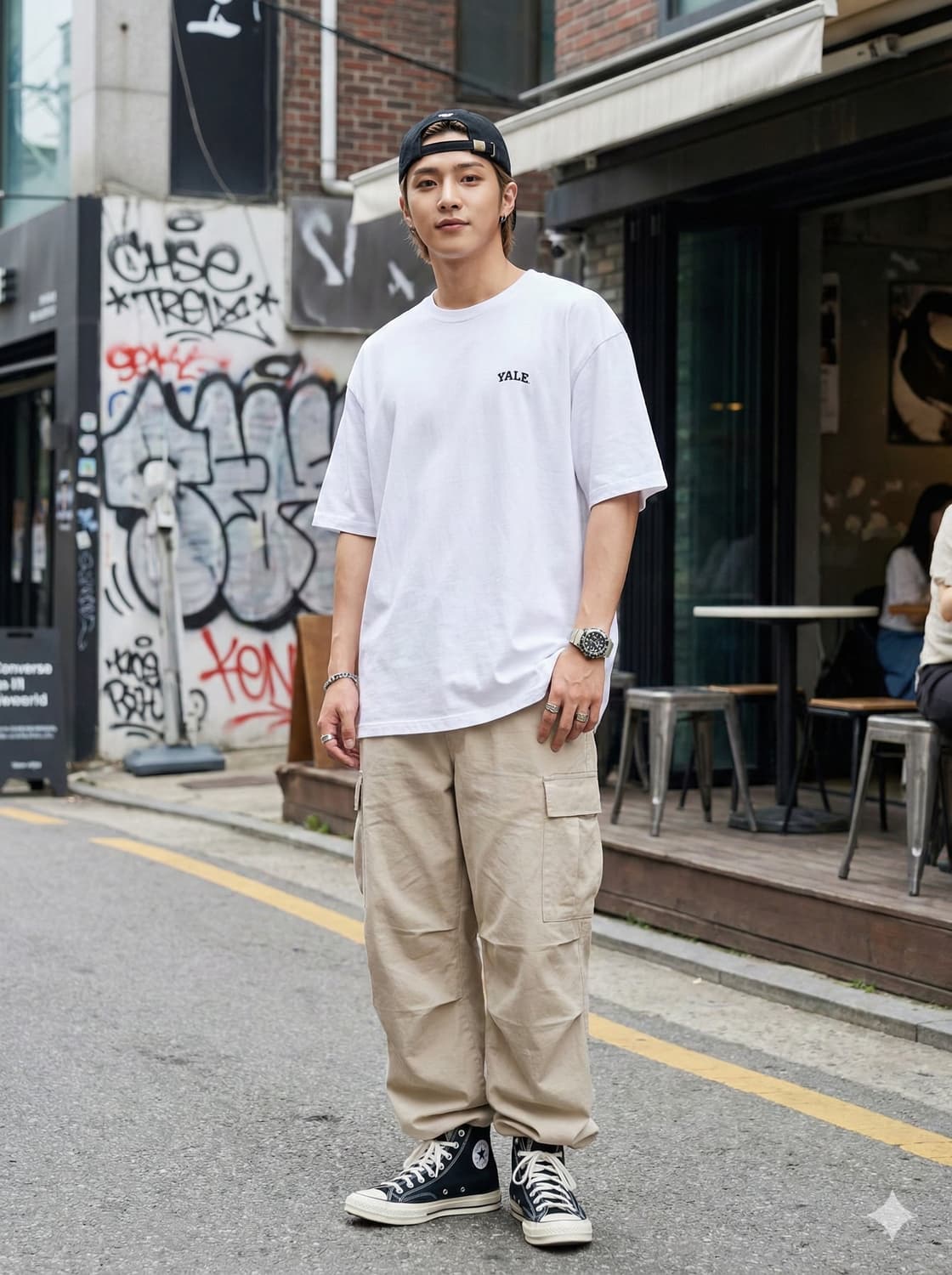 YALE 예일 스몰 로고 반팔 티셔츠 상품이미지1