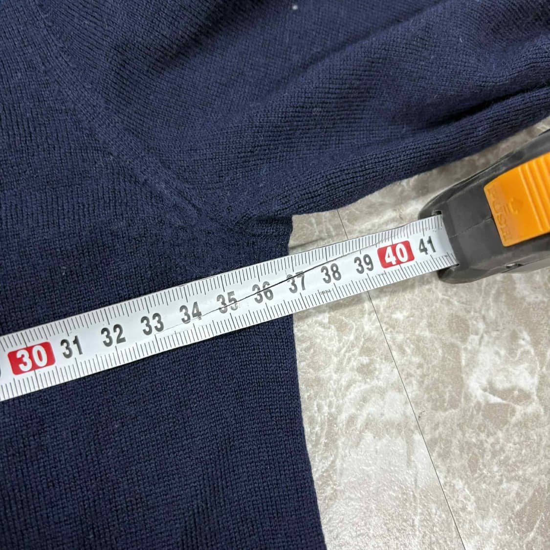 라코스테 네이비 울 100% 걸즈 크루넥 니트(90) 상품이미지6