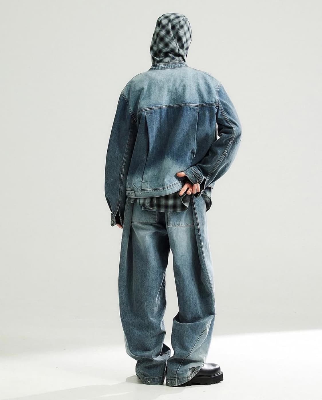 알렌느 와이드핏 데님팬츠 상품이미지2