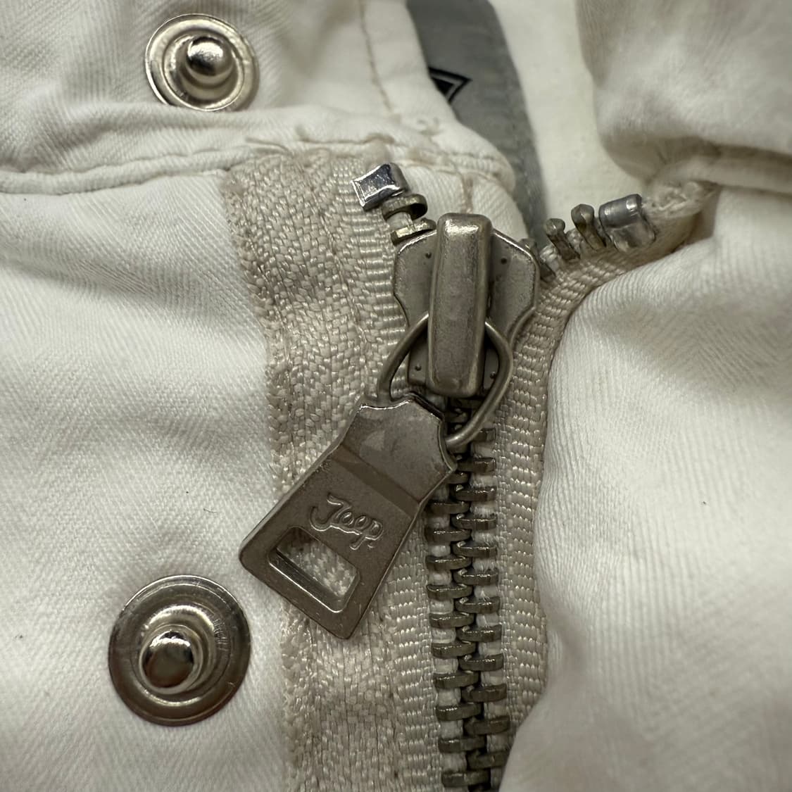 [정품/S] Jeep Spirit 빈티지 화이트 야상 점퍼 b15 상품이미지7