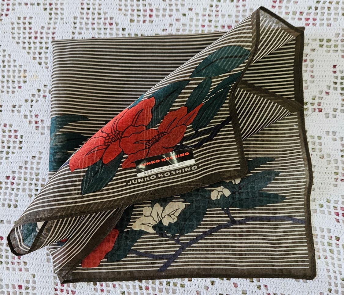 준코 코시노 플라워 패턴 손수건 3종 상품이미지9