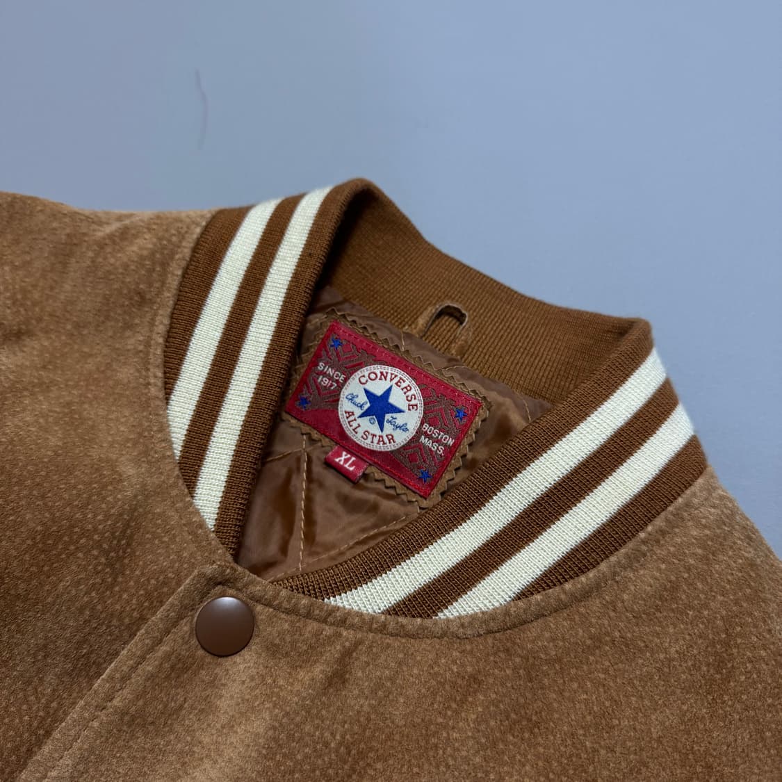 컨버스(CONVERSE) 00's 베이지 피그스킨 스펠아웃 봄버 자켓 상품이미지3