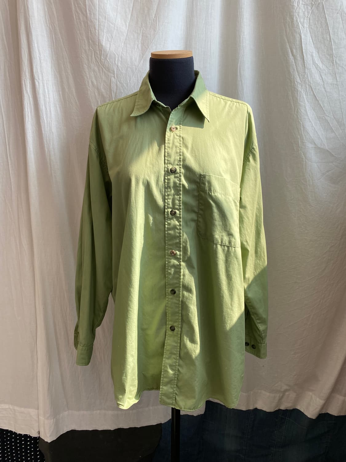 그린 면셔츠(MEN M) 상품이미지7