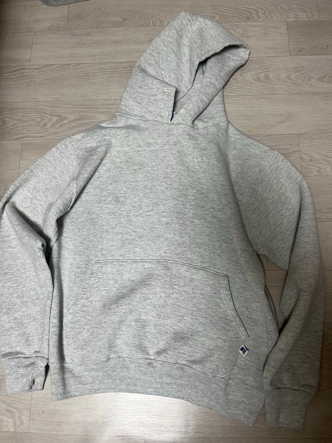 빈티지 러셀 애슬레틱 후드티 라이트그레이 상품이미지1