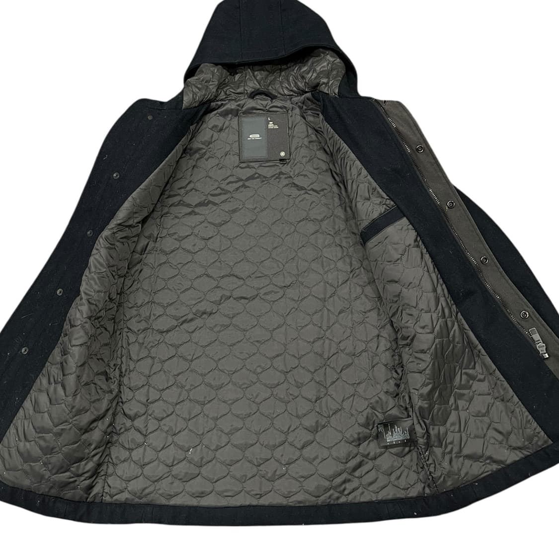 지스타 로우 울 블렌드 후드 자켓 상품이미지4