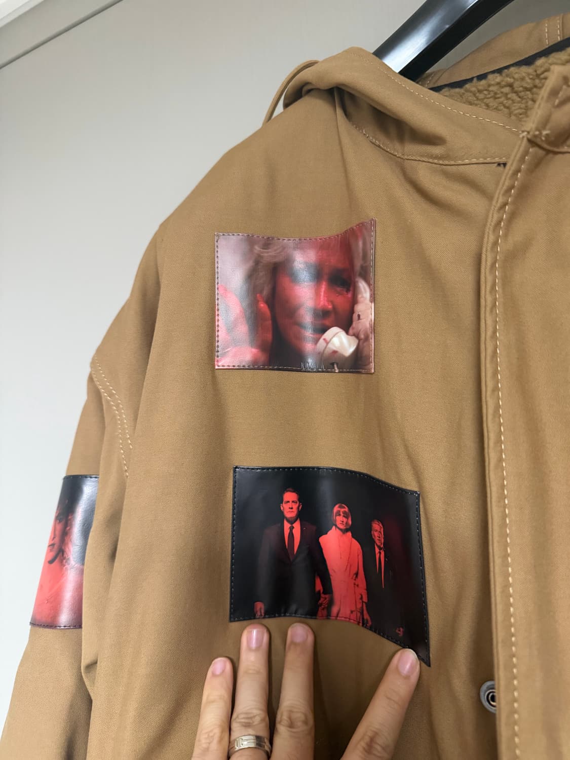 라프시몬스 프린티드 파카 상품이미지5