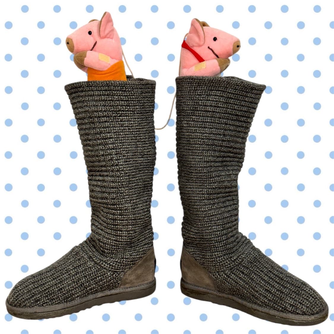 UGG사의 클래식 카디 니트 부츠 GRY (250) 상품이미지3