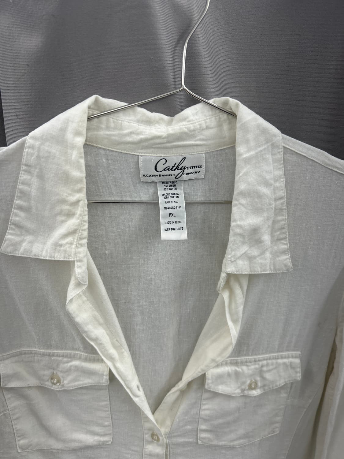 코튼혼방 린넨 셔츠 상품이미지2