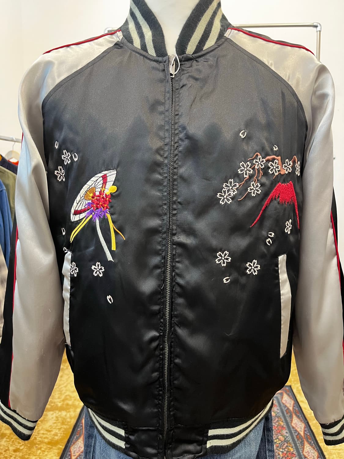 재패니즈 자수 스카잔 블루종 자켓 상품이미지6