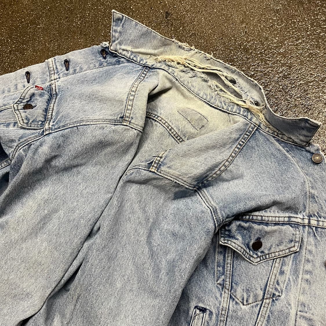 80s USA Levis 데님 트러커 자켓 (100) 상품이미지8