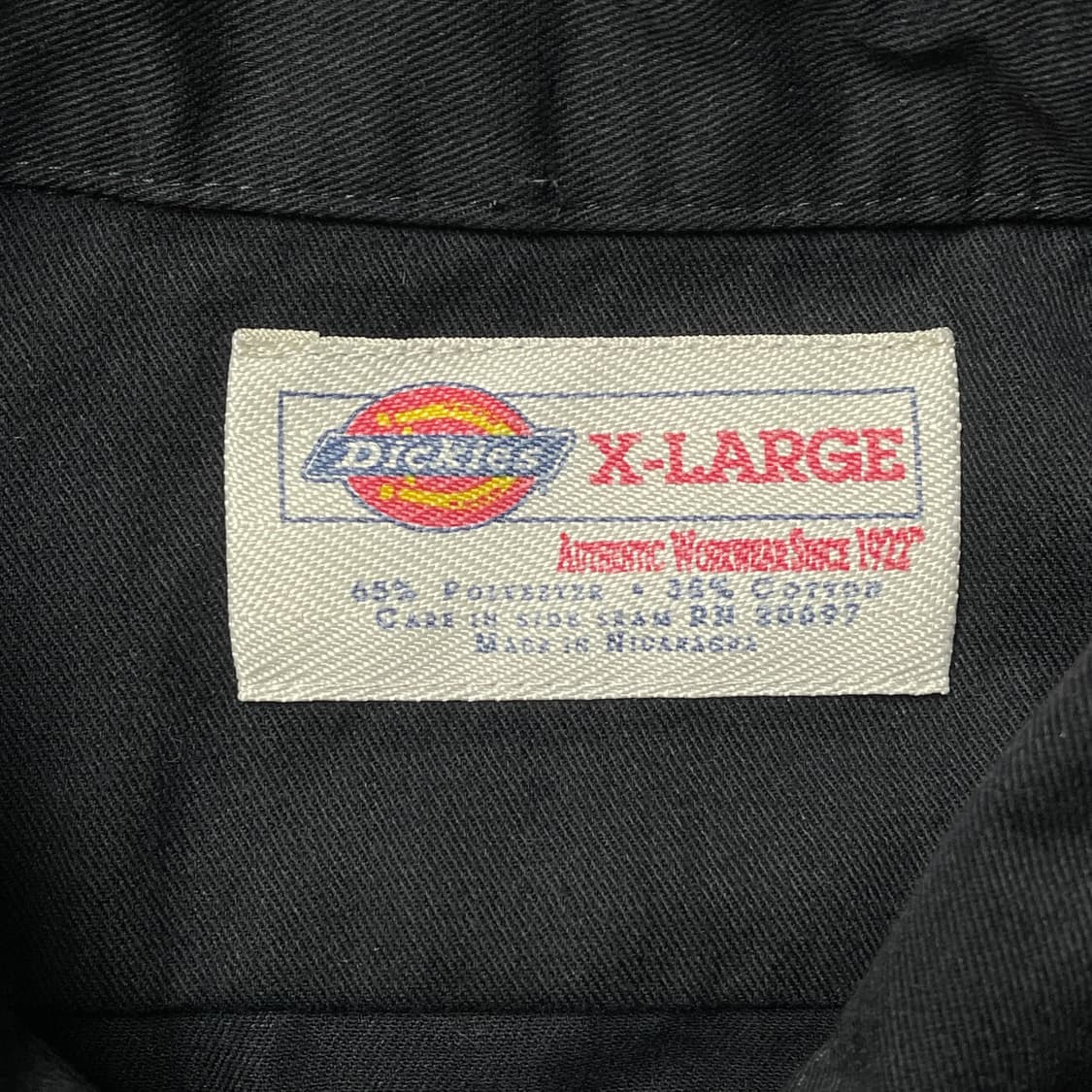 DICKIES 디키즈 빈티지 블랙 플랩포켓 워크 셔츠 A00997 상품이미지9